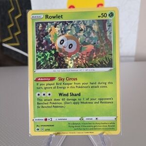 Rowlet 2/15 Pokemon TCG Holo Rare